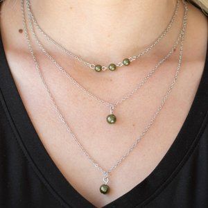 High Heels and Hustle Green Necklace